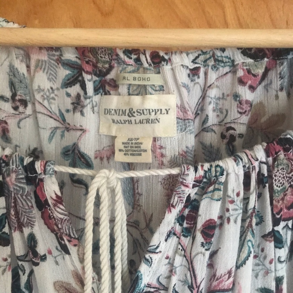 Ralph Lauren floral boho / peasant top